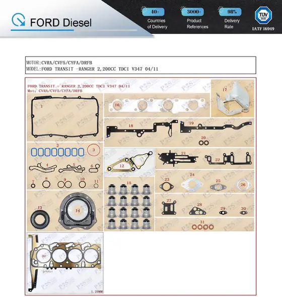FORD TRANSIT -RANGER 2,200CC TDCI V347 04/11